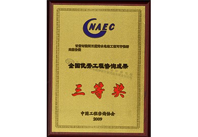 三道湾全国优秀咨询奖（2009）